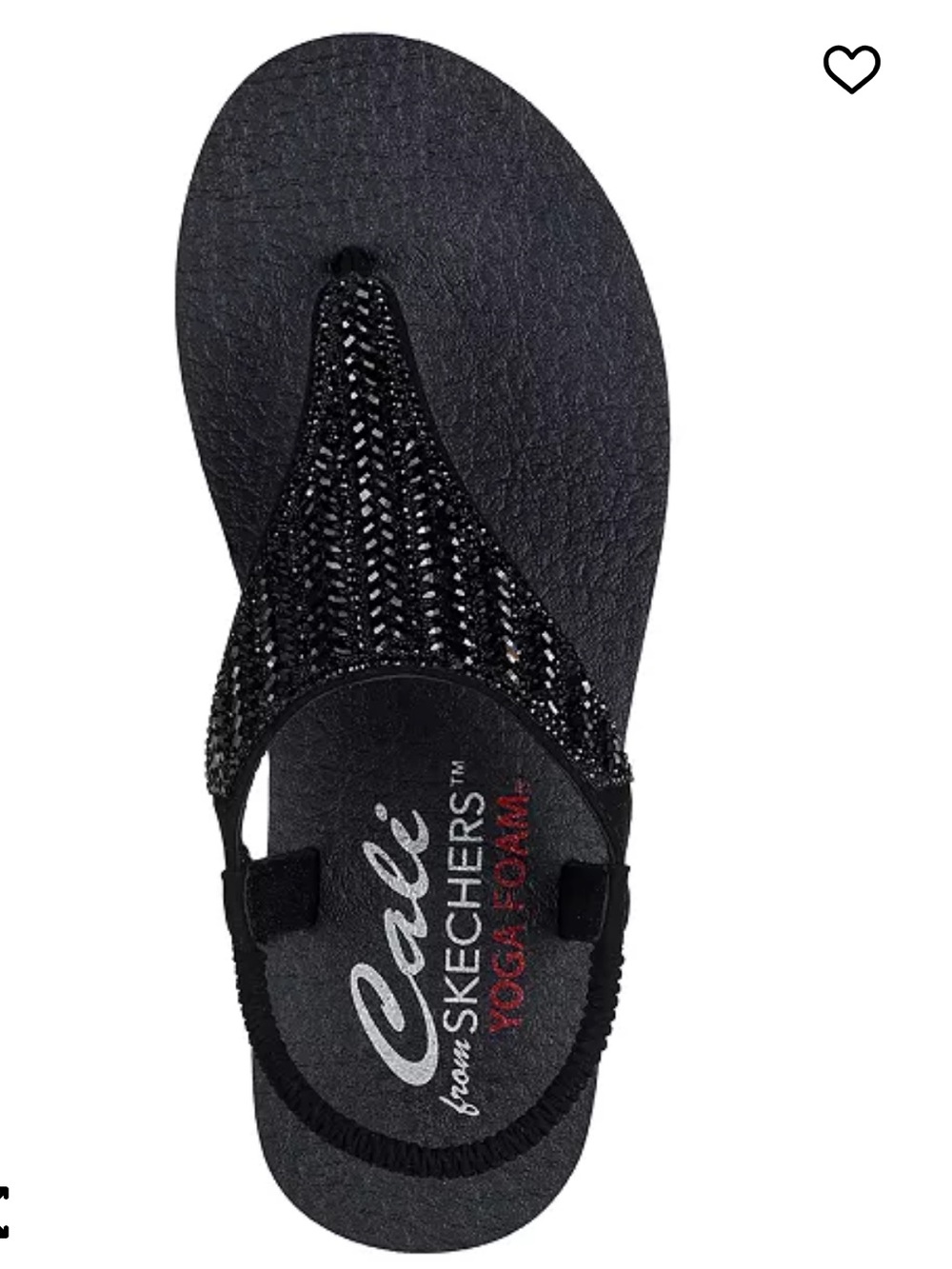 Sketchers Thong Embellished Stone Sandals W/Yoga Foam SZ-9 NIB